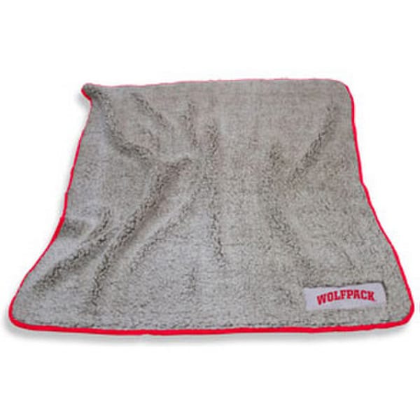 Fleece Blanket - Gray, Red - Wolfpa
